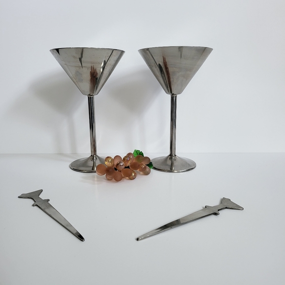 Stainless Steel Martini Glasses - Picture 10 of 12